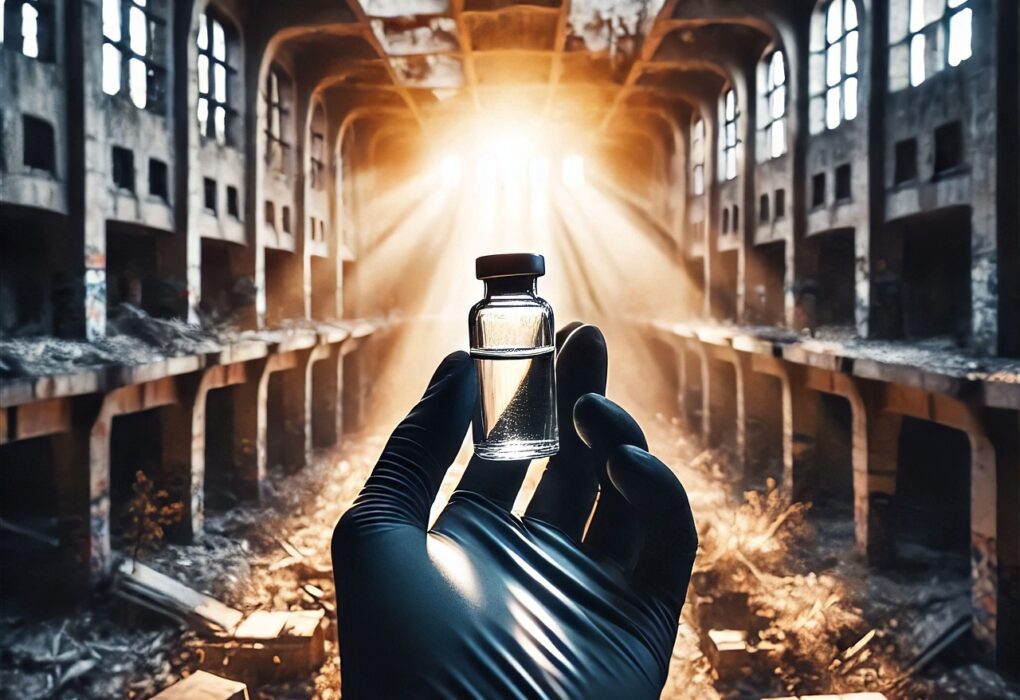 apocalyptic cure, vaccine, survival, humanity, vaccine development, virus outbreak, global crisis, vaccine research, last hope, medical breakthrough, doomsday vaccine, viral apocalypse, cure discovery, vaccine efficacy, apocalyptic medicine, pandemic preparedness, biotech solution, virus containment, life-saving vaccine, scientific innovation, apocalyptic survival, viral threat, humanity's cure, pandemic cure, vaccine innovation